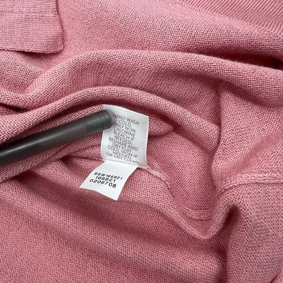 J. Jill Womens Pink Wool Blend Soft Knit Coastal Sweater Cardigan Sz XL - Picture 7 of 13